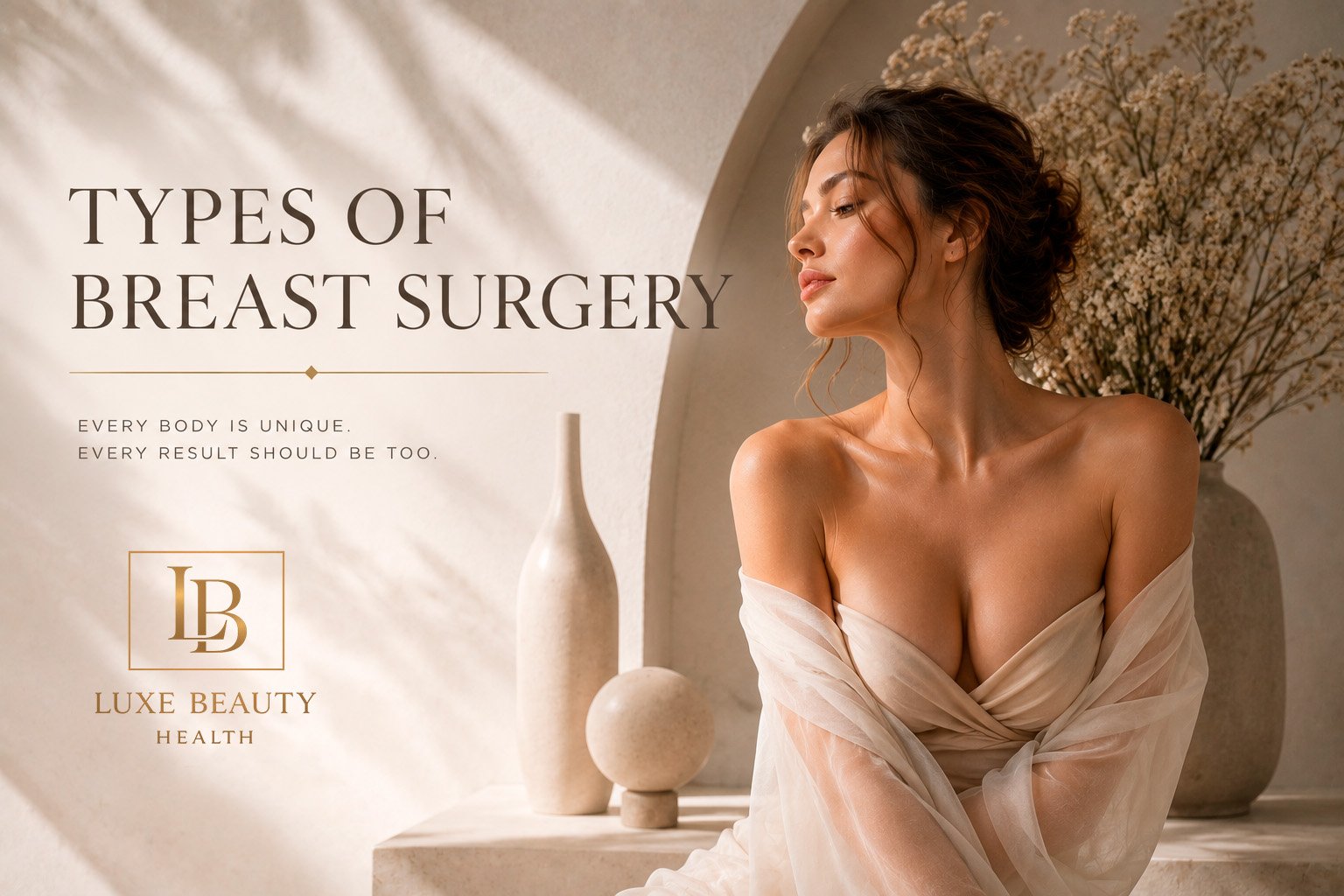 Types of breast surgery at Luxe Beauty Health