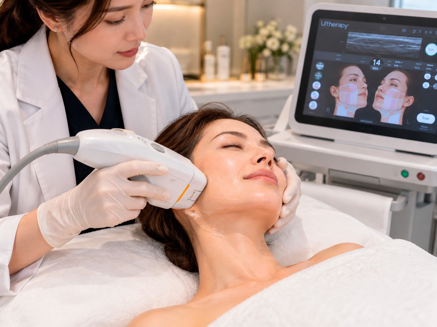 Ultherapy Prime focused ultrasound lifting treatment in Korea