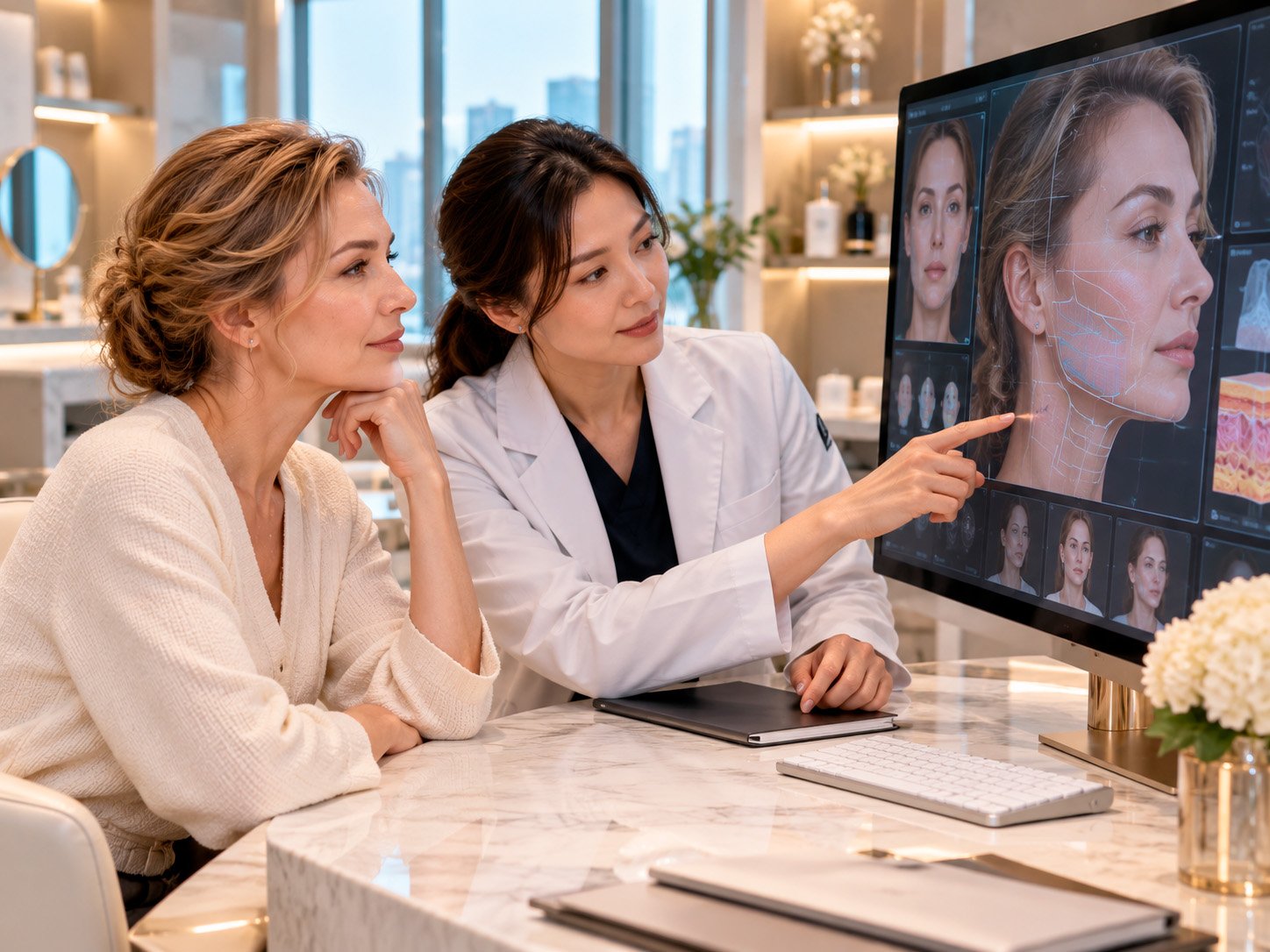 Thermage FLX radiofrequency skin tightening treatment in Korea