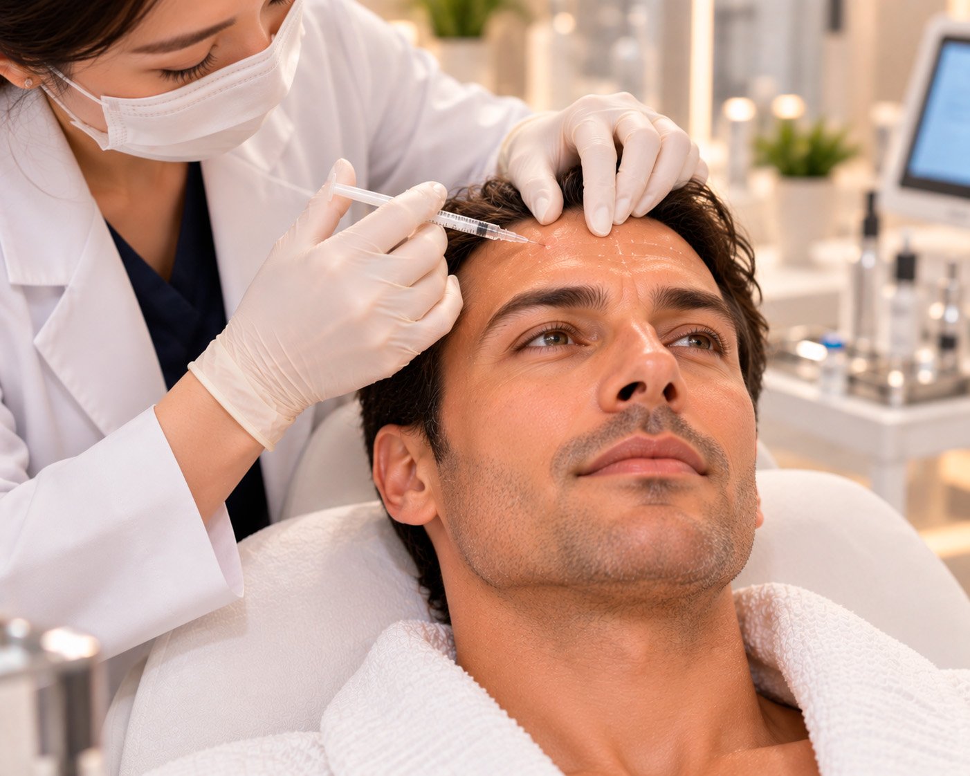 Botox facial muscle treatment