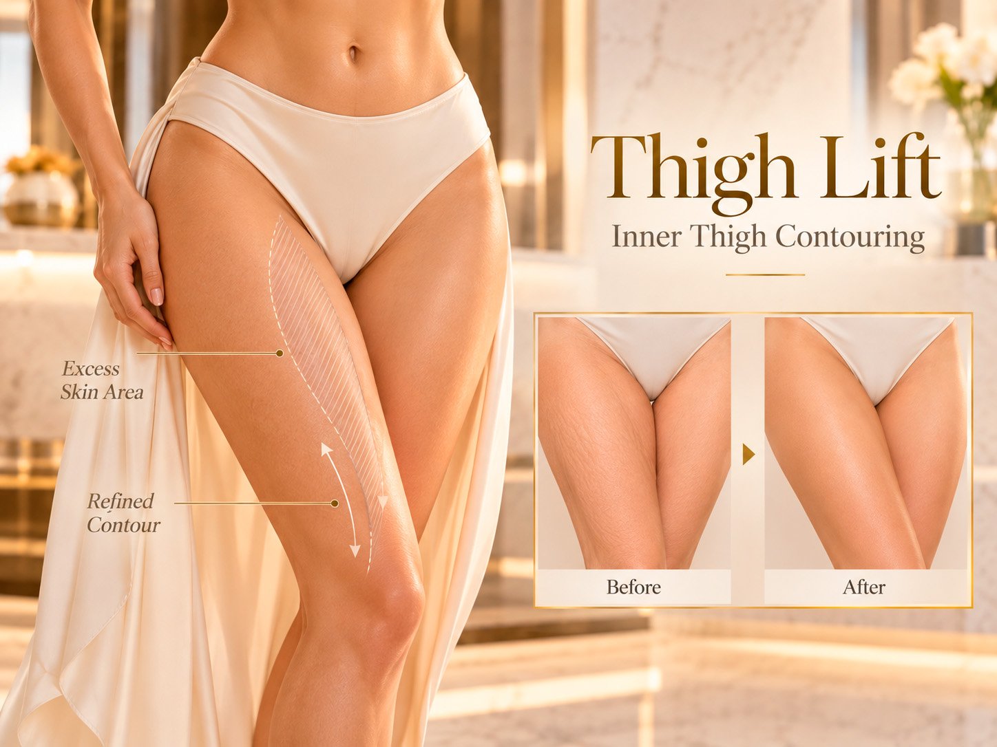 Thigh Lift and inner thigh contouring
