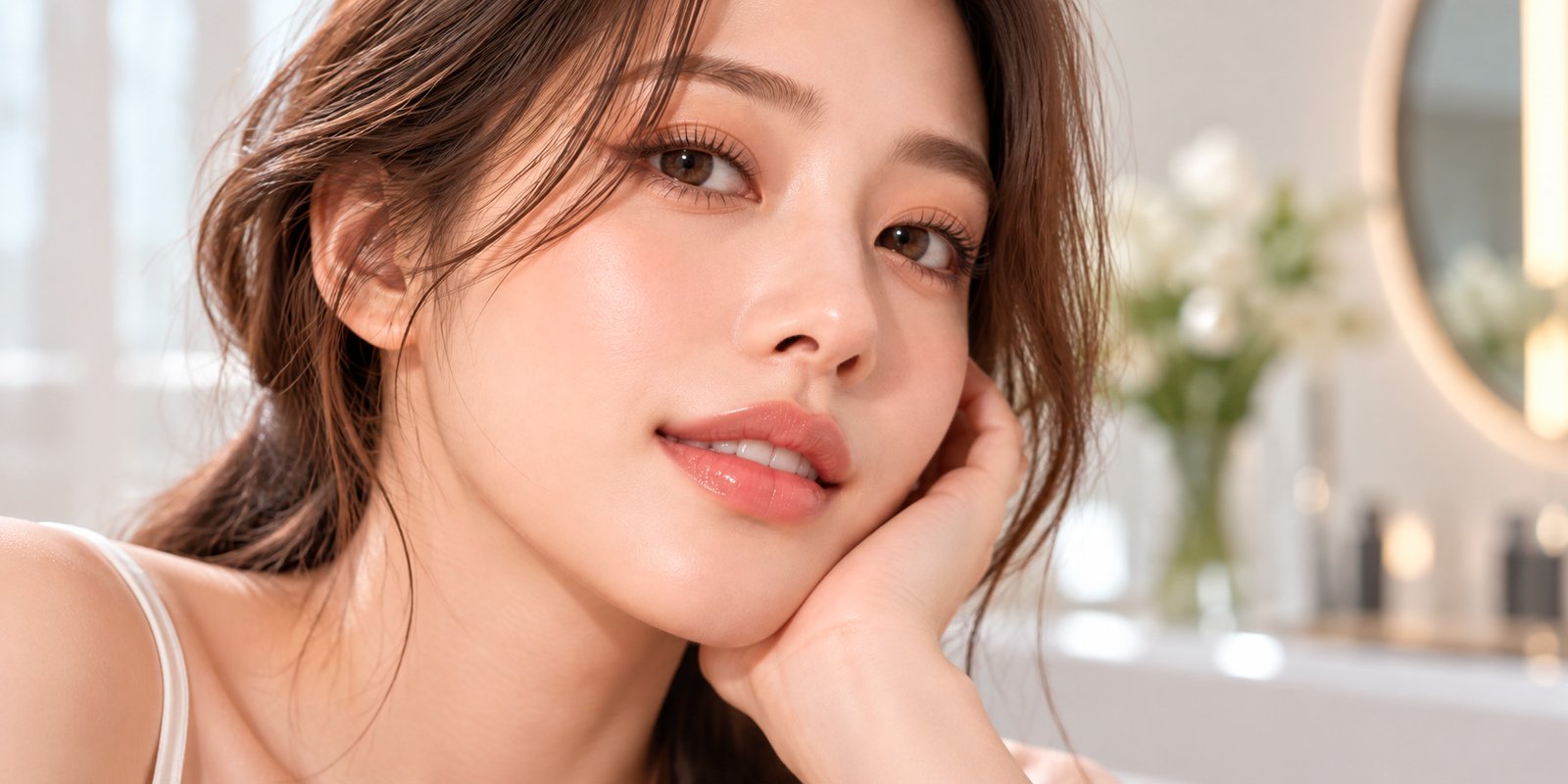 Natural healed result after lip lift surgery